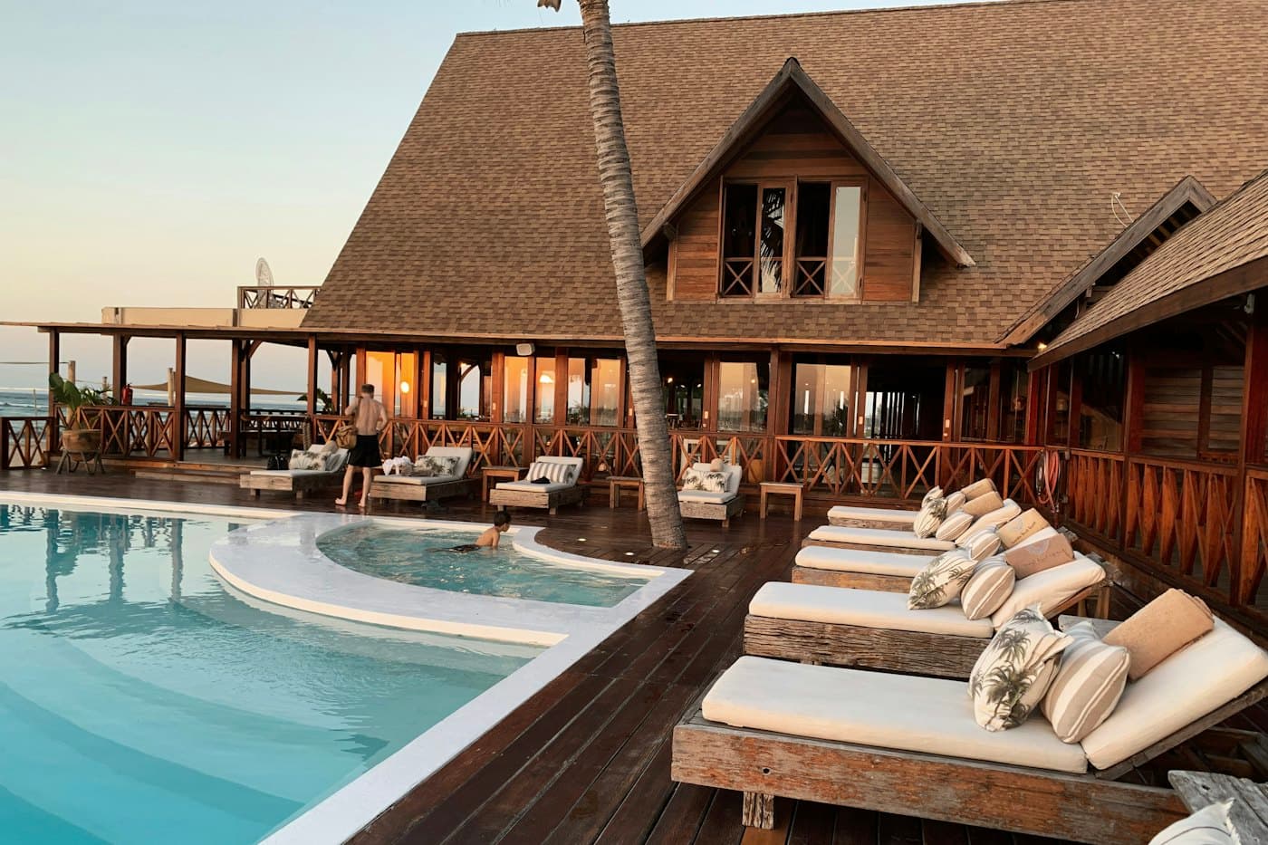 Beach resort with pool